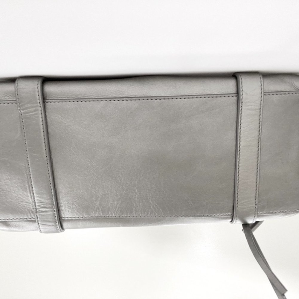 Club Monaco Silver Satin Leather Handbag - Picture 11 of 12